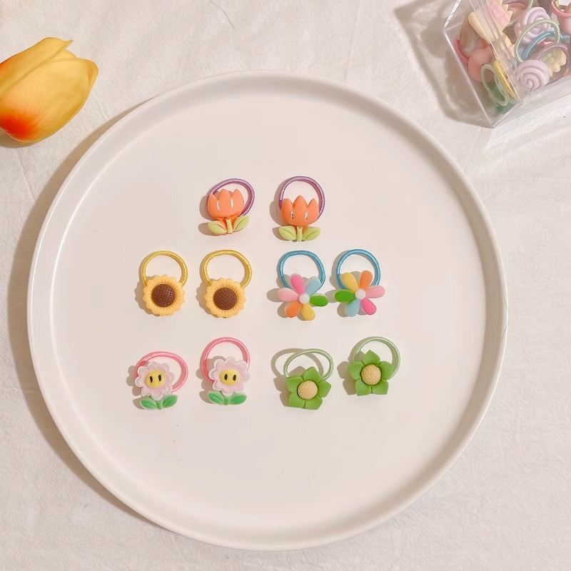 Kids Elastic Band Cute Gentle on Hair Headband Elastic Band Hair Tie