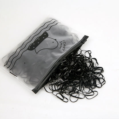 Black Elastic Band High Elasticity Elastic Band Headband Hair Tie