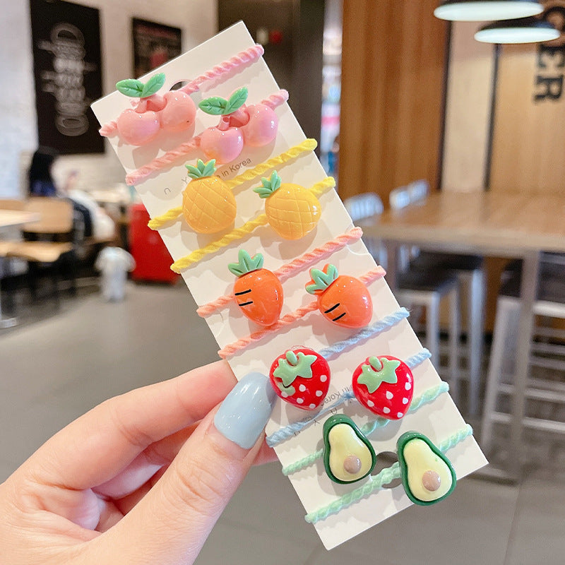 Kids Elastic Band Cute Gentle on Hair Headband Elastic Band Hair Tie