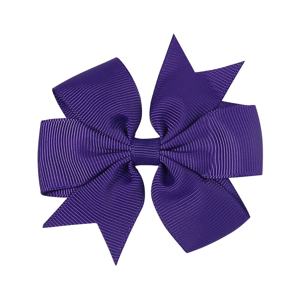 Handmade V Bow Hair Clip Hair Accessory Kids Head Accessory 564