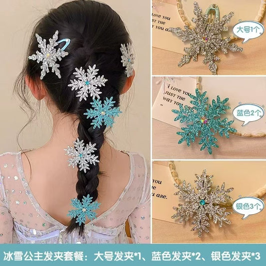 Kids Hair Clip Head Accessory 2024 Crystal Side Clip Hair Accessory
