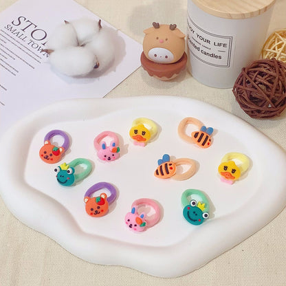 Kids Hair Tie Cute Hair Tie High Elasticity Gentle on Hair Elastic Band Towel Ring Hair Tie Kids