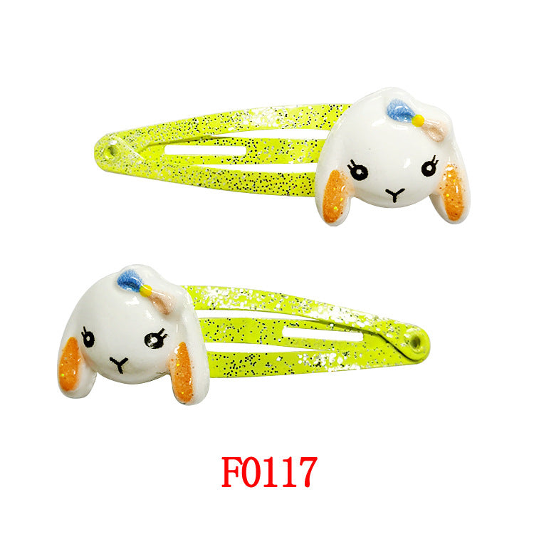 Kids Hair Accessory Cute Cartoon Flyaway Hair Clip Gentle on Hair BB Side Clip