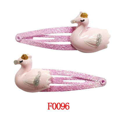Kids Hair Accessory Cute Cartoon Flyaway Hair Clip Gentle on Hair BB Side Clip