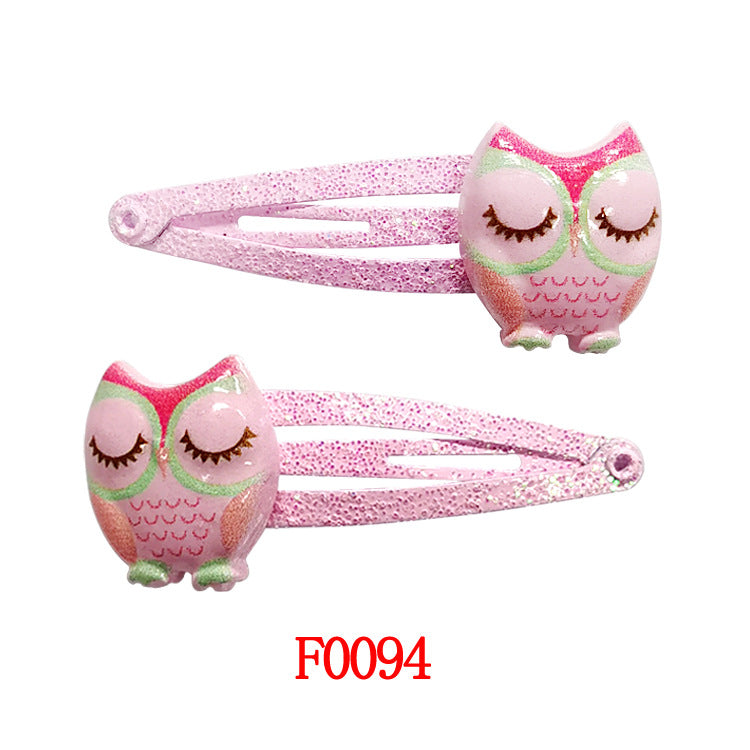 Kids Hair Accessory Cute Cartoon Flyaway Hair Clip Gentle on Hair BB Side Clip