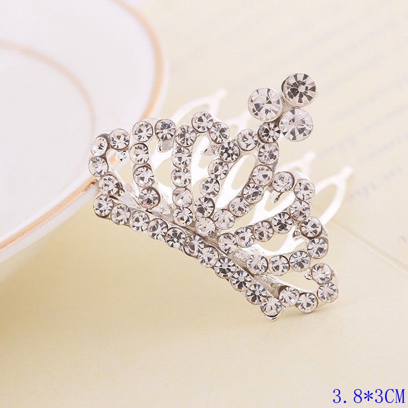 Kids Heart Hair Accessory Crystal Pearl