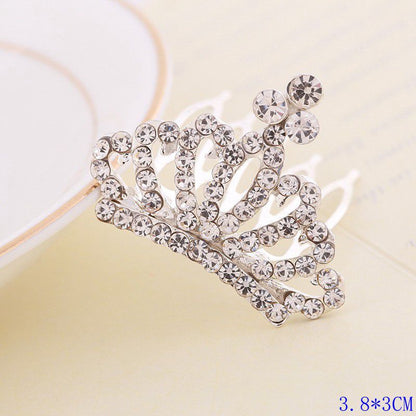 Kids Heart Hair Accessory Crystal Pearl