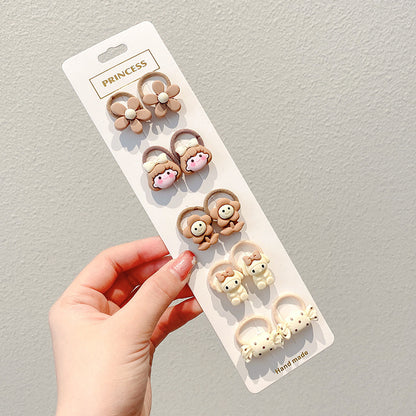 Kids Elastic Band Cute Gentle on Hair Headband Elastic Band Hair Tie