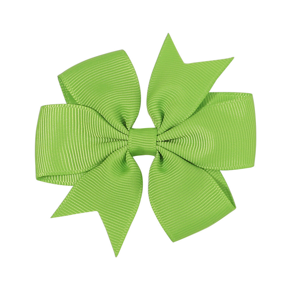 Handmade V Bow Hair Clip Hair Accessory Kids Head Accessory 564