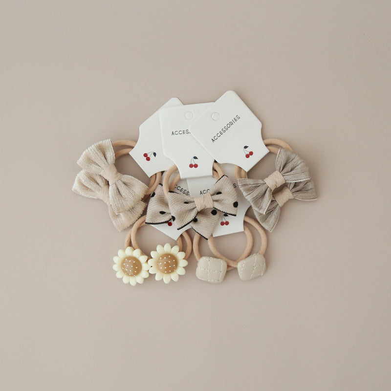 A158 Kids Head Accessory Bow Elastic Band Set 1