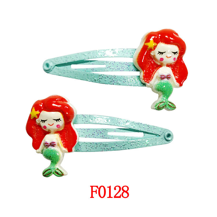 Kids Hair Accessory Cute Cartoon Flyaway Hair Clip Gentle on Hair BB Side Clip