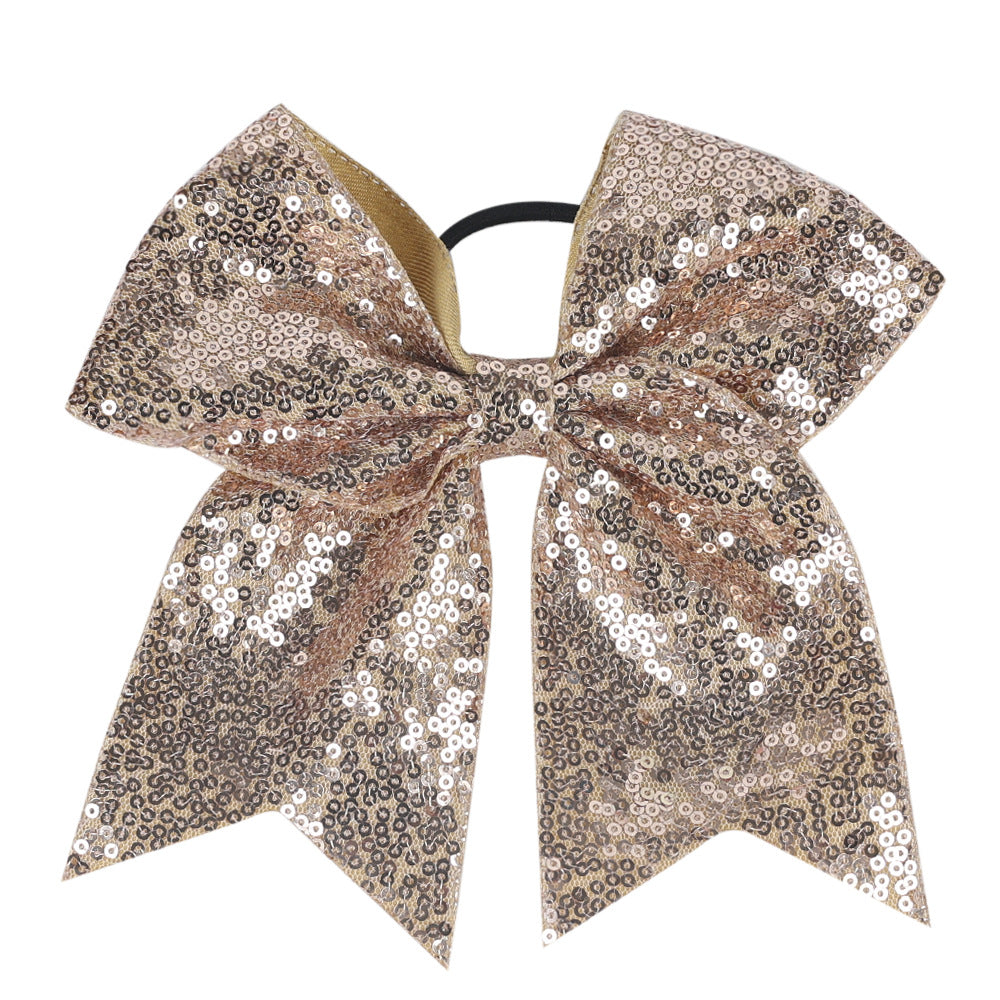 INS Kids Glitter Bow Elastic Band Girl Headband