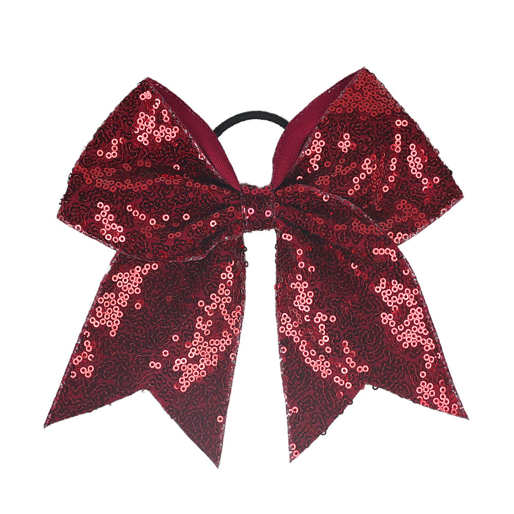 INS Kids Glitter Bow Elastic Band Girl Headband