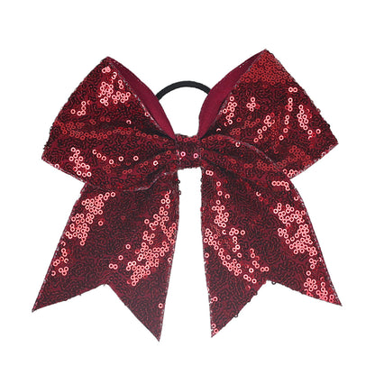 INS Kids Glitter Bow Elastic Band Girl Headband