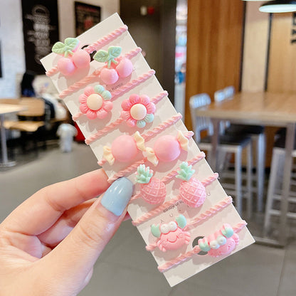 Kids Elastic Band Cute Gentle on Hair Headband Elastic Band Hair Tie