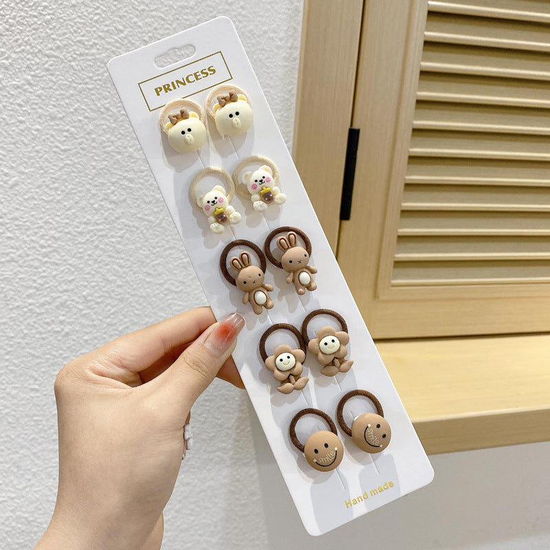 Kids Elastic Band Cute Gentle on Hair Headband Elastic Band Hair Tie