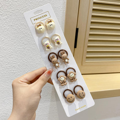 Kids Elastic Band Cute Gentle on Hair Headband Elastic Band Hair Tie