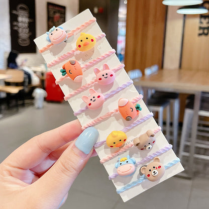 Kids Elastic Band Cute Gentle on Hair Headband Elastic Band Hair Tie