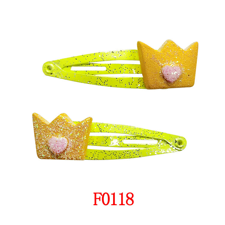 Kids Hair Accessory Cute Cartoon Flyaway Hair Clip Gentle on Hair BB Side Clip
