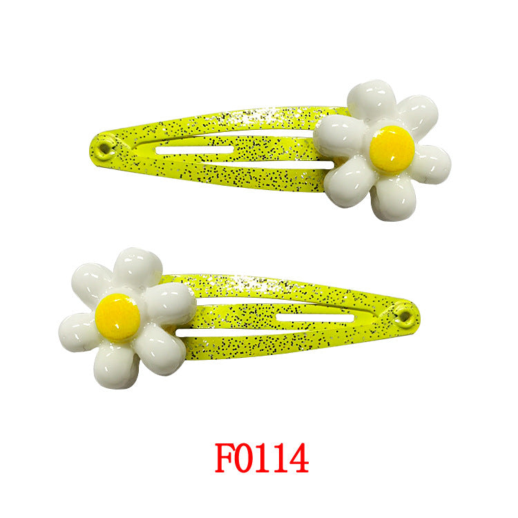 Kids Hair Accessory Cute Cartoon Flyaway Hair Clip Gentle on Hair BB Side Clip