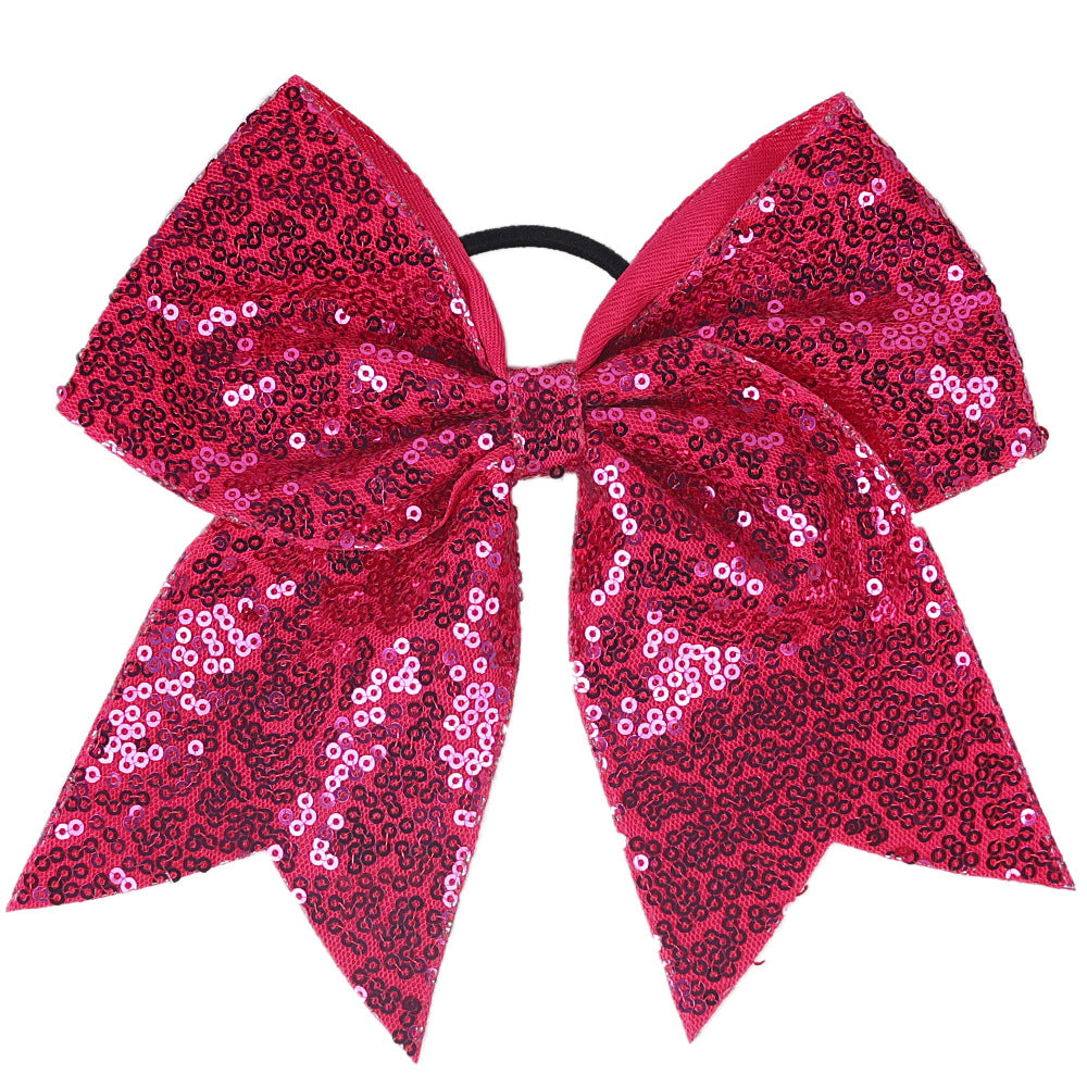 INS Kids Glitter Bow Elastic Band Girl Headband