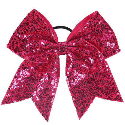 INS Kids Glitter Bow Elastic Band Girl Headband