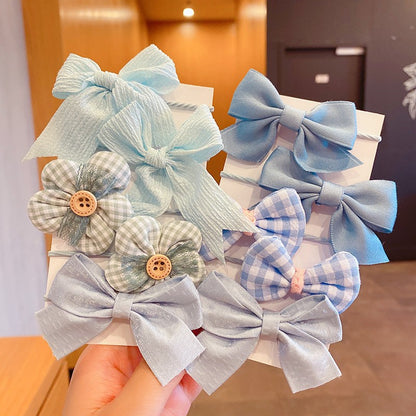 Kids Elastic Band Hair Tie Fabric Flower Bow Gentle on Hair Cute Hair Tie Head Accessory