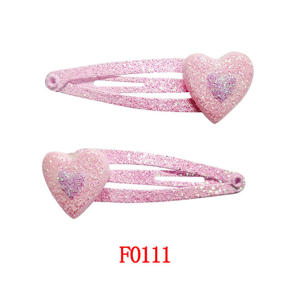 Kids Hair Accessory Cute Cartoon Flyaway Hair Clip Gentle on Hair BB Side Clip