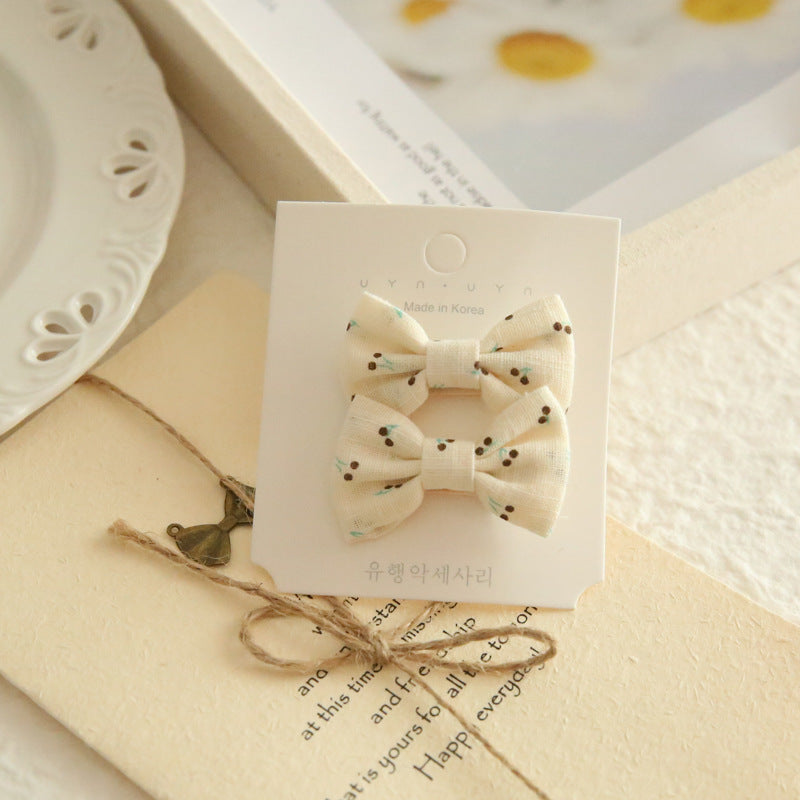 A172 Kids Head Accessory Hair Accessory INS Bow Hair Clip 1