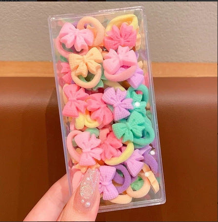 Kids Hair Tie Cute Hair Tie High Elasticity Gentle on Hair Elastic Band Towel Ring Hair Tie Kids