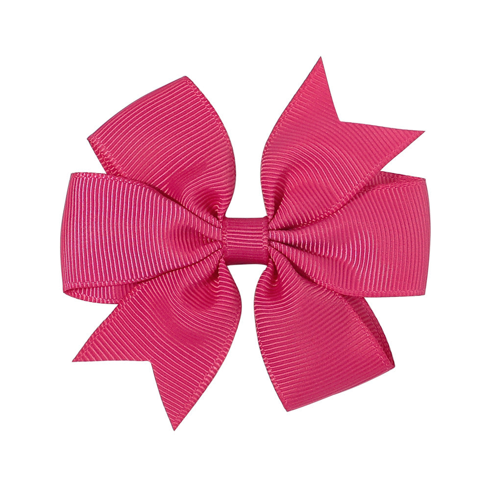 Handmade V Bow Hair Clip Hair Accessory Kids Head Accessory 564
