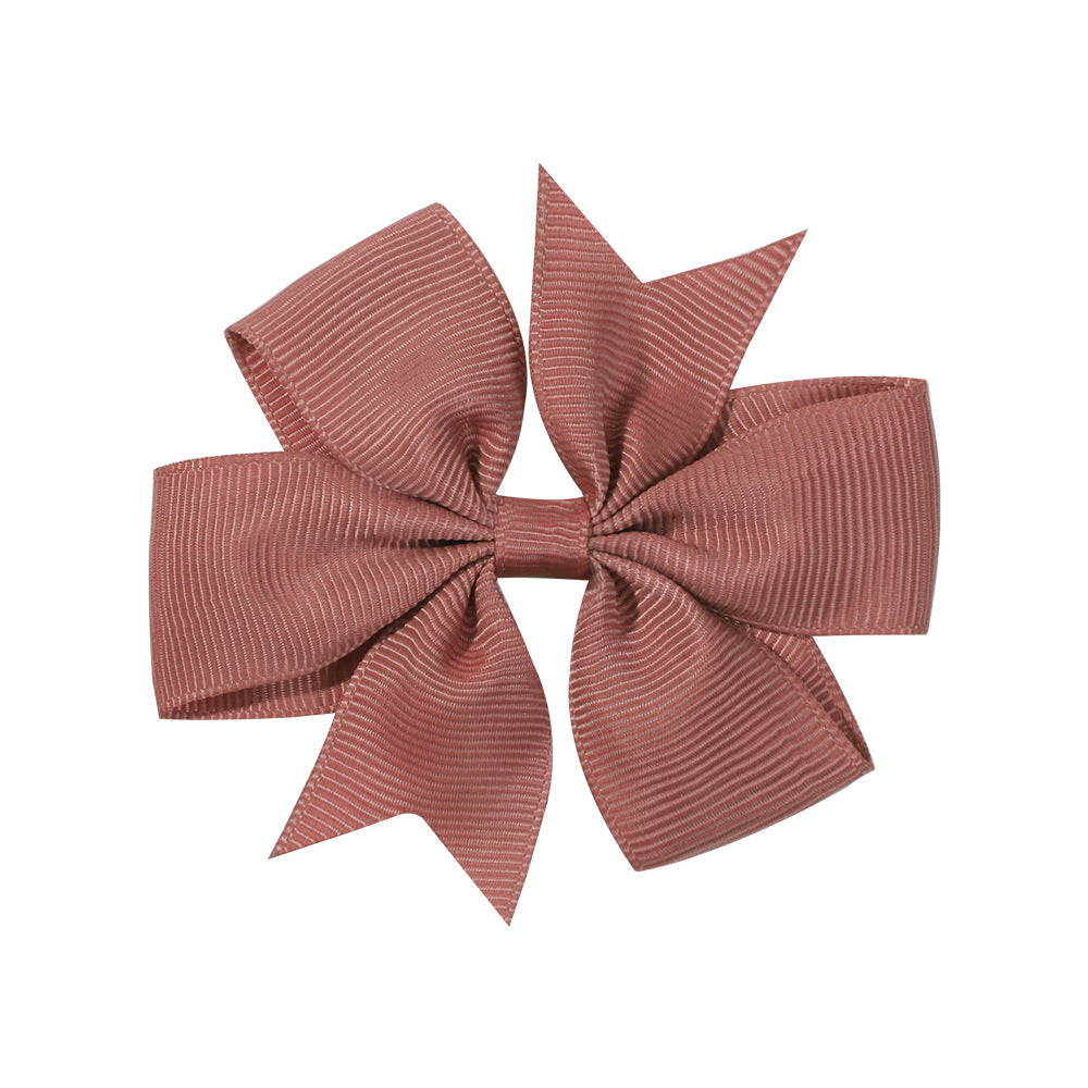 Handmade V Bow Hair Clip Hair Accessory Kids Head Accessory 564