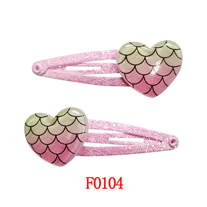 Kids Hair Accessory Cute Cartoon Flyaway Hair Clip Gentle on Hair BB Side Clip
