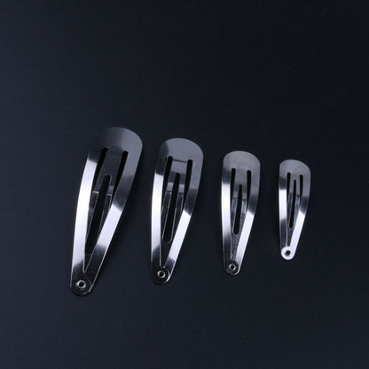 Black BB Clip Matte Teardrop Clip Metal Hair Clip Hair Accessory DIY Handmade Head Accessory Accessory