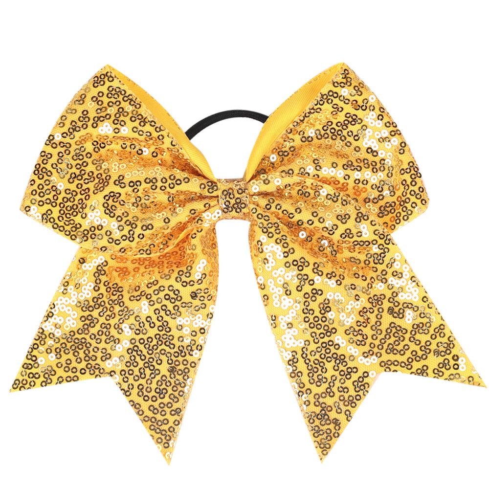 INS Kids Glitter Bow Elastic Band Girl Headband