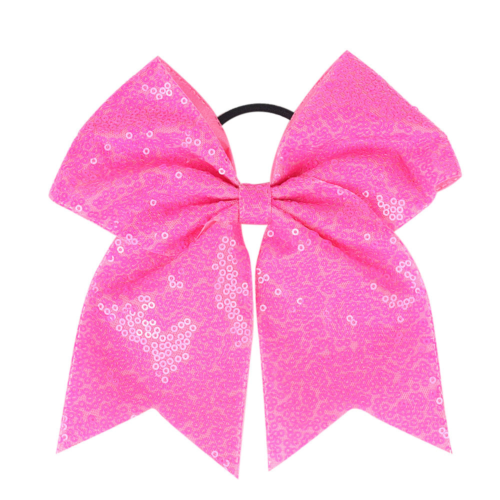 INS Kids Glitter Bow Elastic Band Girl Headband