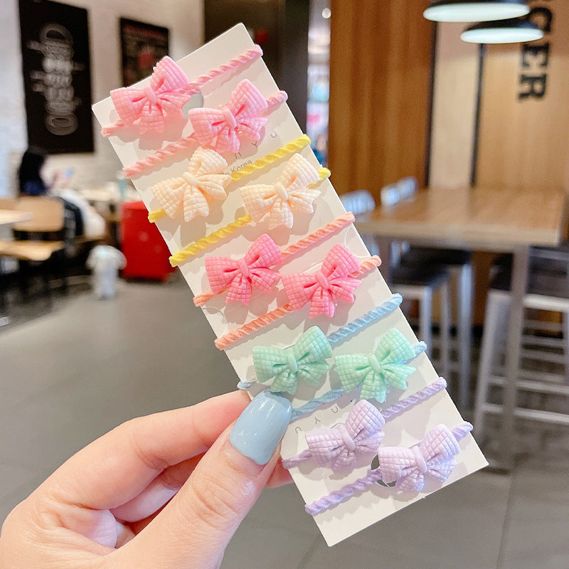 Kids Elastic Band Cute Gentle on Hair Headband Elastic Band Hair Tie