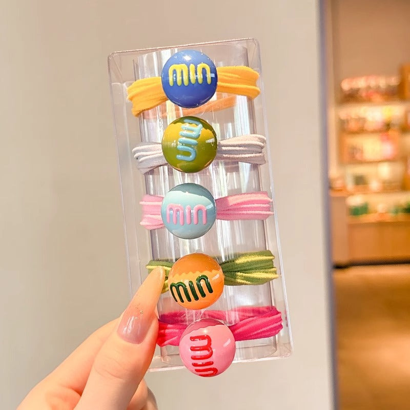 Kids Elastic Band Cute Gentle on Hair Headband Elastic Band Hair Tie