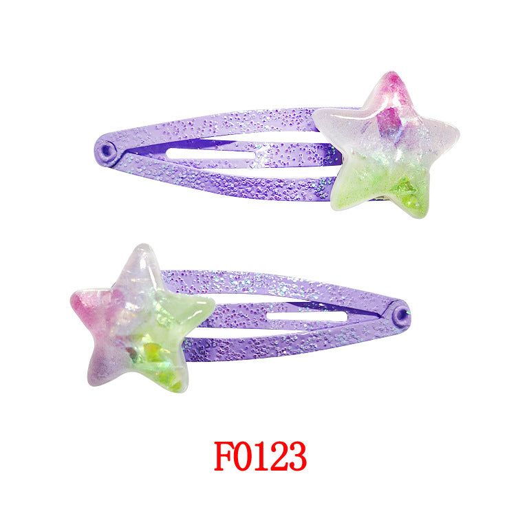 Kids Hair Accessory Cute Cartoon Flyaway Hair Clip Gentle on Hair BB Side Clip