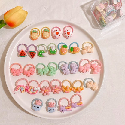 Kids Elastic Band Cute Gentle on Hair Headband Elastic Band Hair Tie
